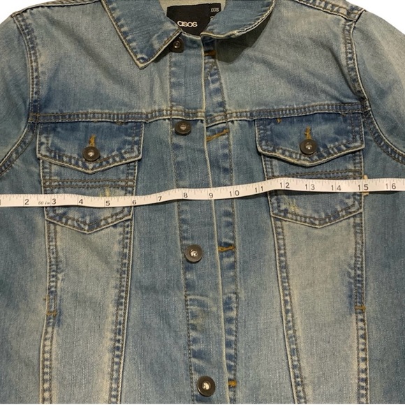ASOS Jean Jacket Distressed - XXXS - Picture 6 of 7